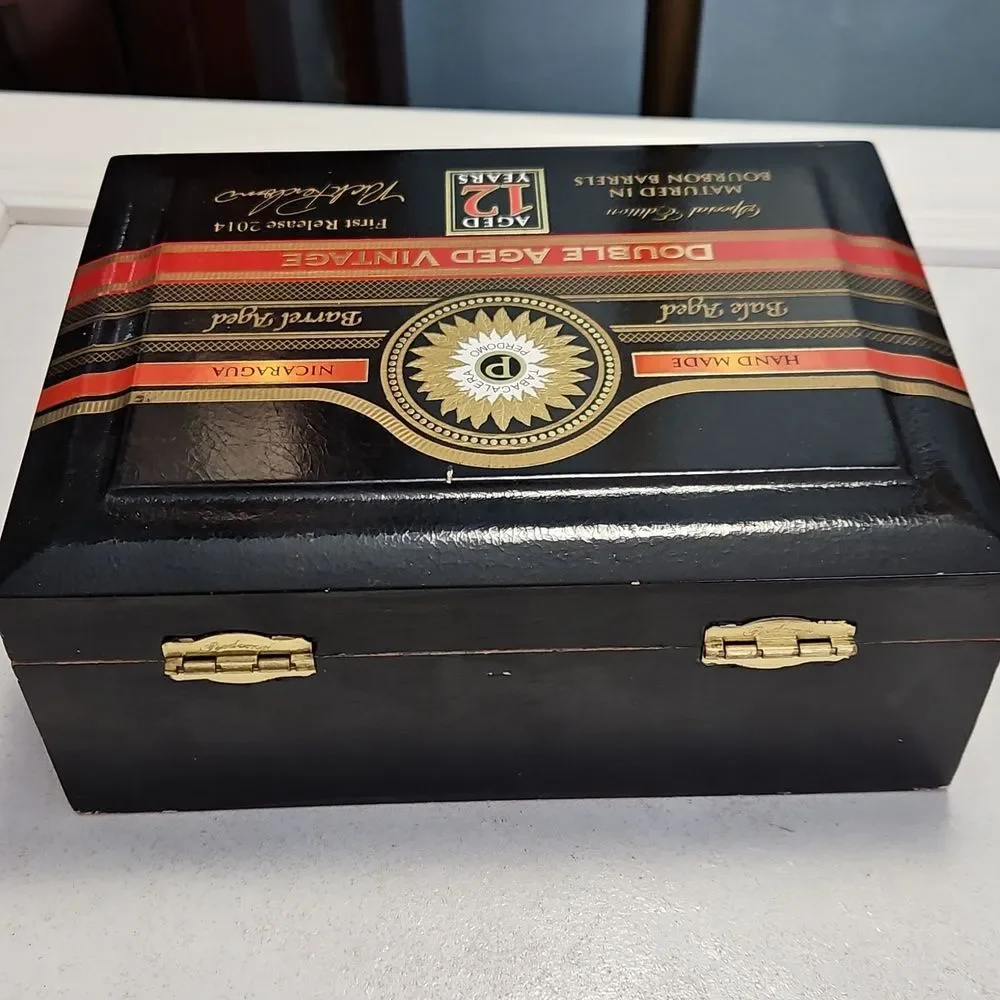 Perdomo Double Aged Vintage EMPTY Cigar Box For Crafts Or Storage